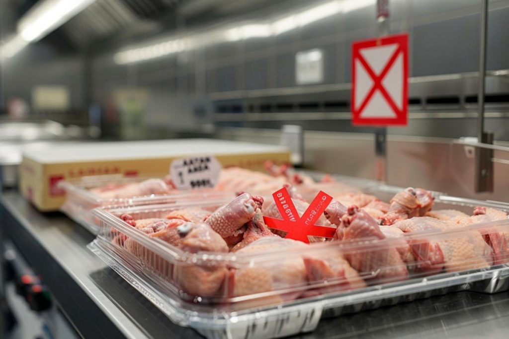 Rappel urgent de barquettes de dinde Auchan en France pour risque sanitaire